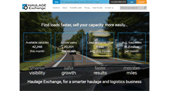 Desktop Screenshot of haulageexchange.co.uk
